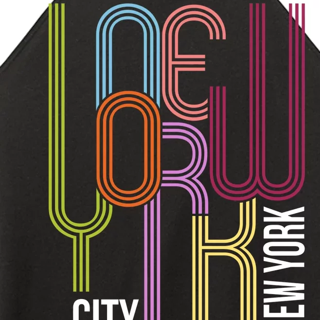 New York City Retro 80s Style Women’s Perfect Tri Rocker Tank