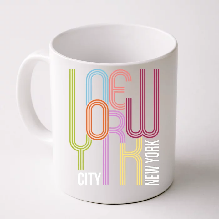 New York City Retro 80s Style Front & Back Coffee Mug