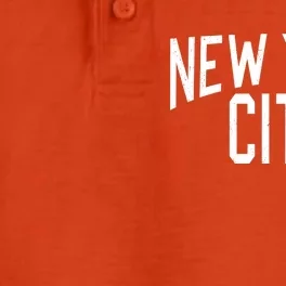 New York City Simple Logo Dry Zone Grid Performance Polo