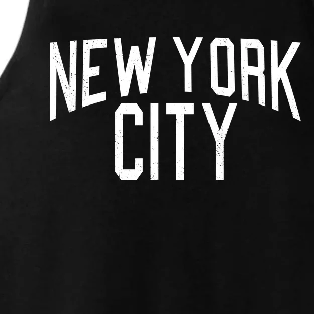 New York City Simple Logo Ladies Tri-Blend Wicking Tank