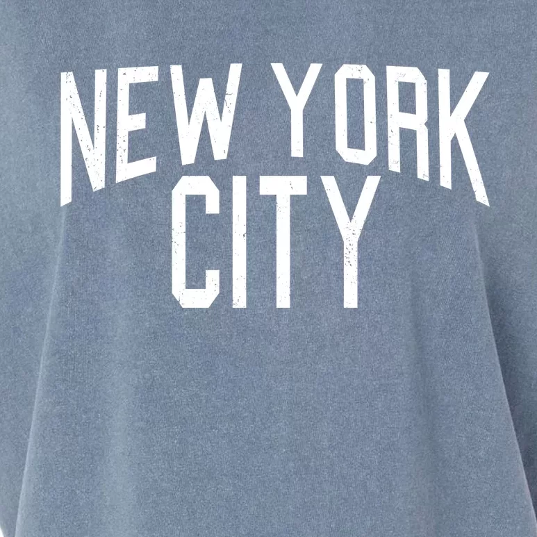 New York City Simple Logo Garment-Dyed Women's Muscle Tee