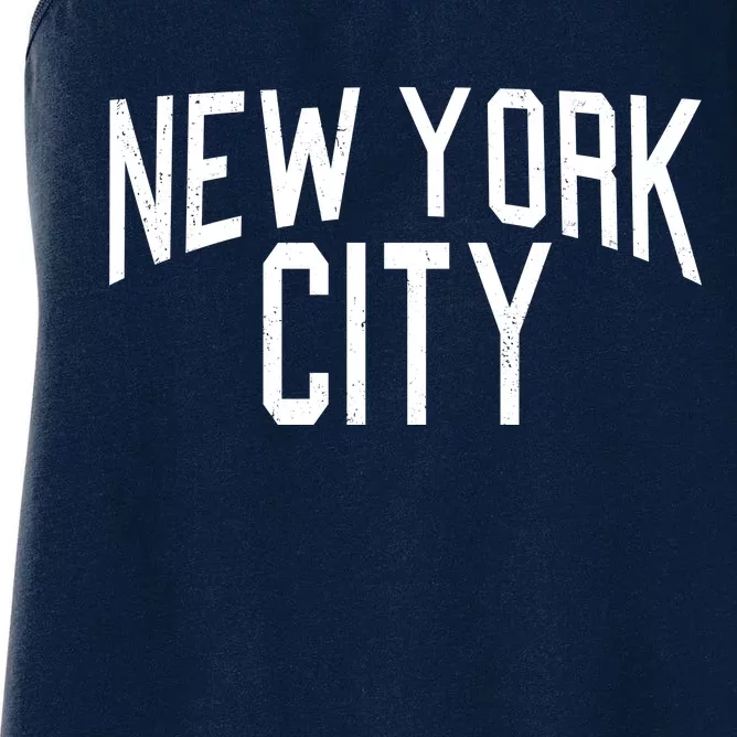 New York City Simple Logo Women's Racerback Tank