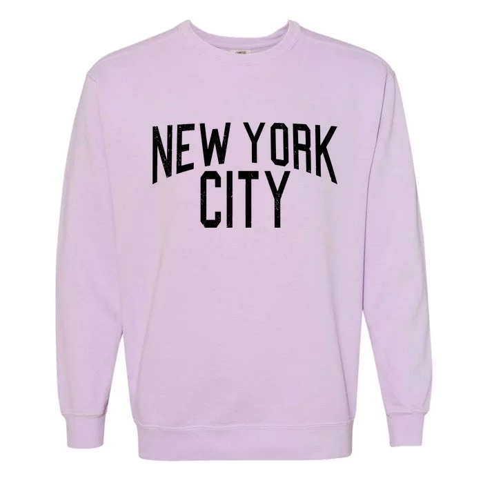 New York City Simple Logo Garment-Dyed Sweatshirt