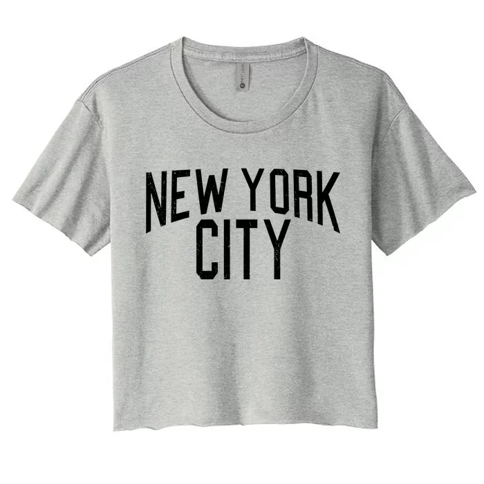 New York City Simple Logo Women's Crop Top Tee