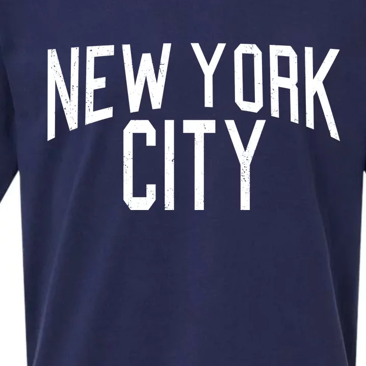 New York City Simple Logo Sueded Cloud Jersey T-Shirt