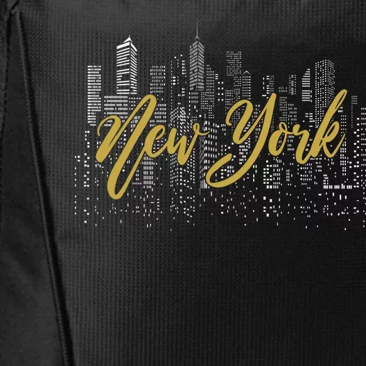 New York City Skyline  Buildings City Backpack