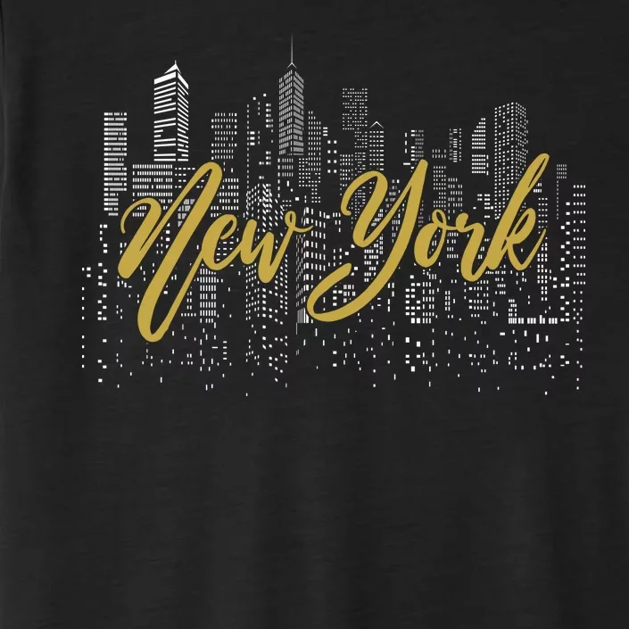 New York City Skyline  Buildings ChromaSoft Performance T-Shirt