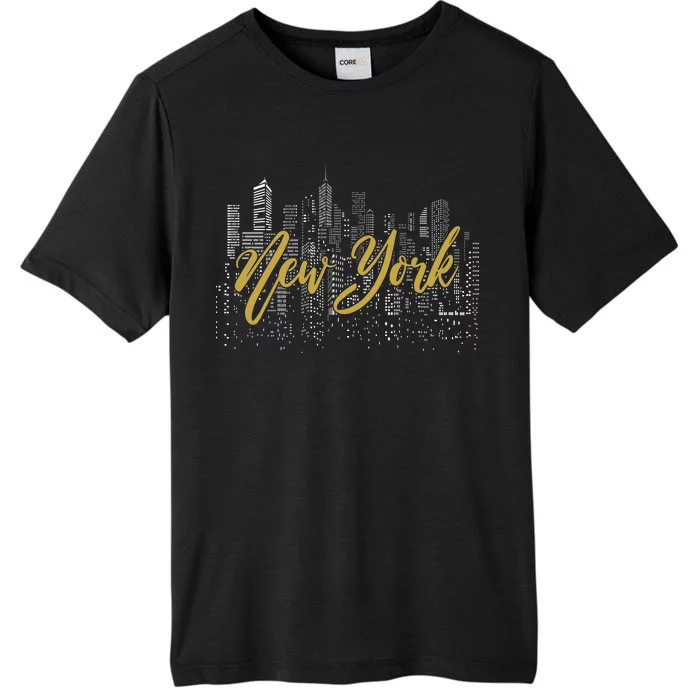 New York City Skyline  Buildings ChromaSoft Performance T-Shirt