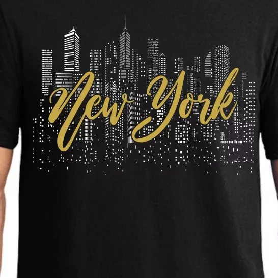 New York City Skyline  Buildings Pajama Set