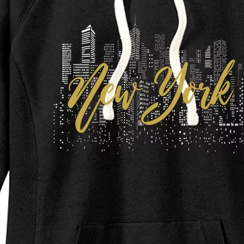 New York City Skyline  Buildings Women's Fleece Hoodie