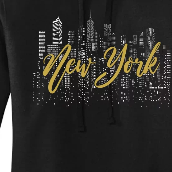 New York City Skyline  Buildings Women's Pullover Hoodie