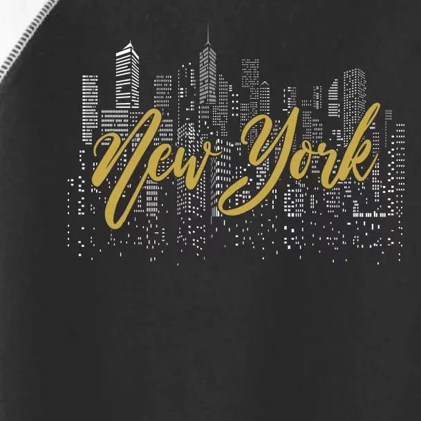 New York City Skyline  Buildings Toddler Fine Jersey T-Shirt