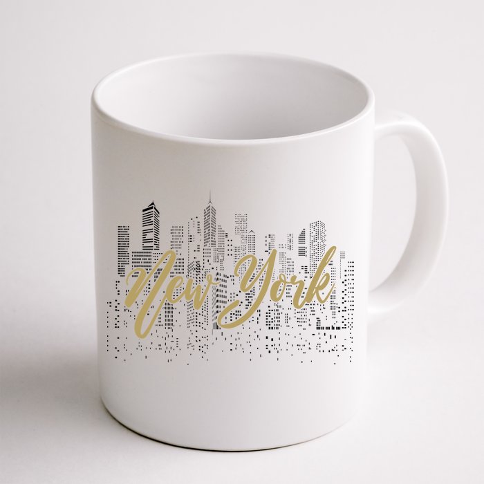 New York City Skyline  Buildings Front & Back Coffee Mug