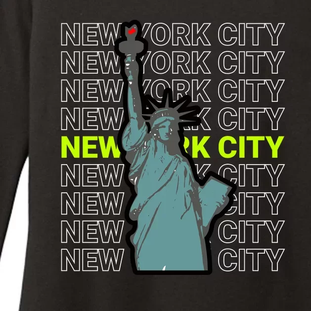 New York City Statue of Liberty Womens CVC Long Sleeve Shirt