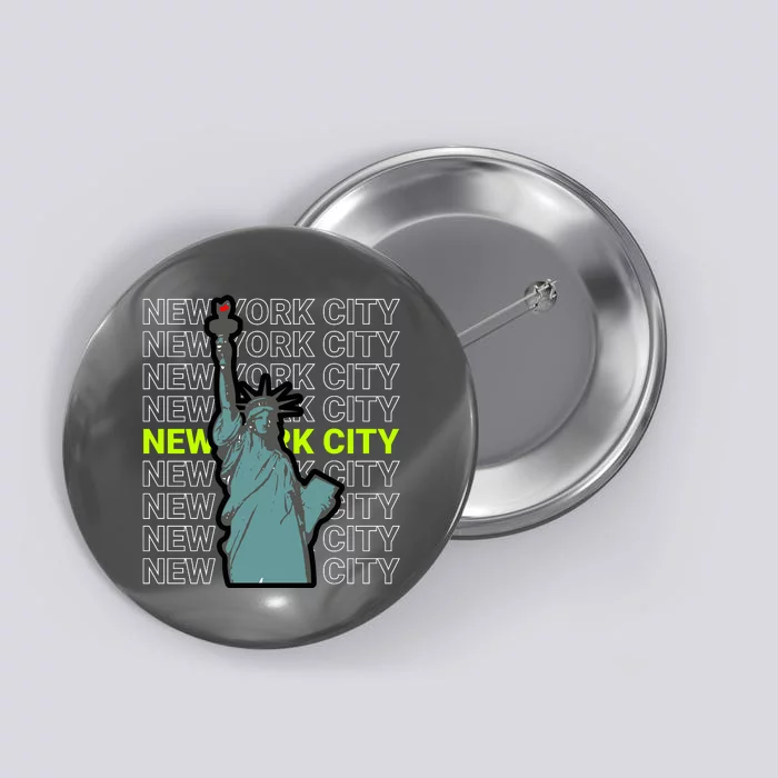 New York City Statue of Liberty Button