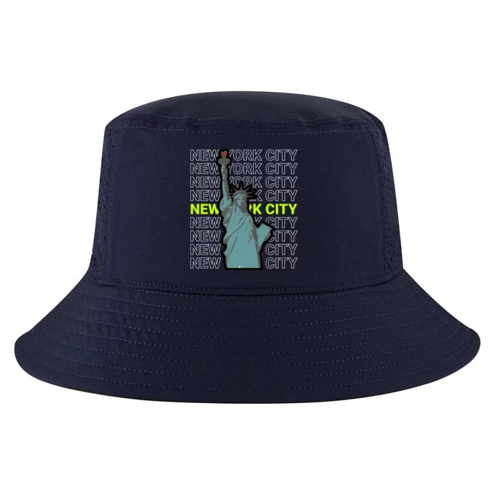 New York City Statue of Liberty Cool Comfort Performance Bucket Hat