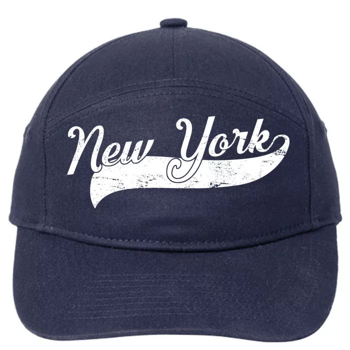 New York Classic Logo 7-Panel Snapback Hat