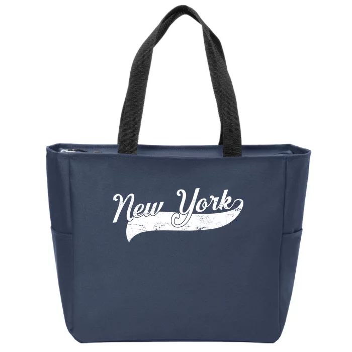 New York Classic Logo Zip Tote Bag