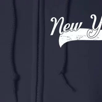 New York Classic Logo Full Zip Hoodie