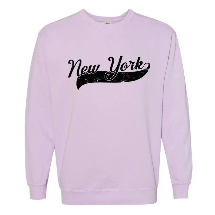 New York Classic Logo Garment-Dyed Sweatshirt