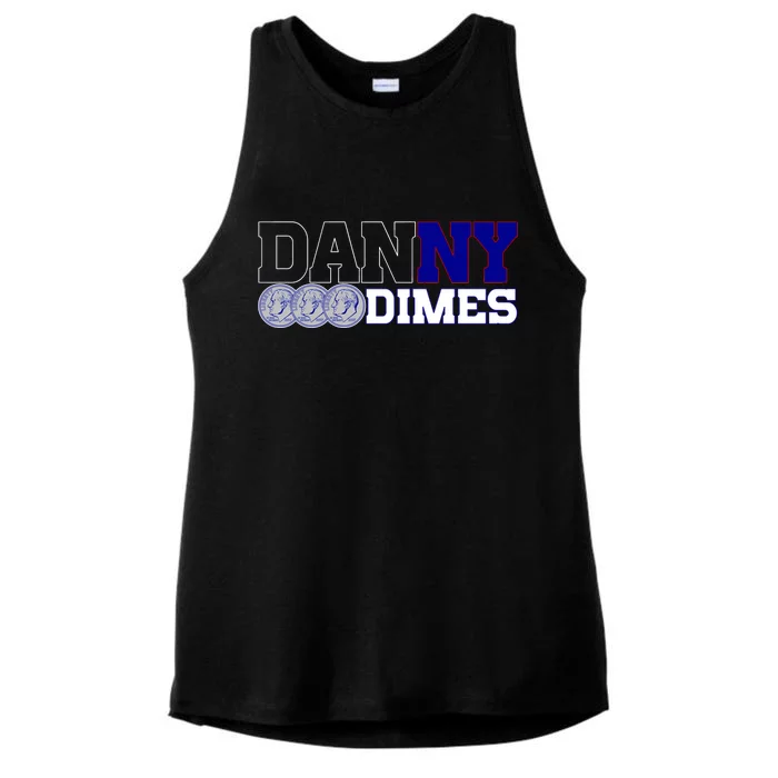 New York Danny Dimes QB NY Ladies Tri-Blend Wicking Tank