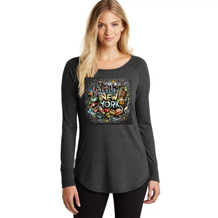 New York Illustration Women's Perfect Tri Tunic Long Sleeve Shirt