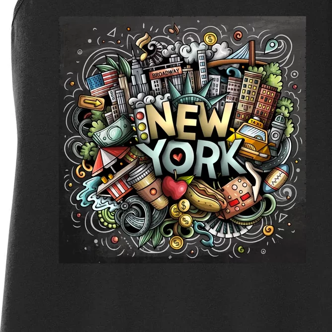 New York Illustration Women's Racerback Tank