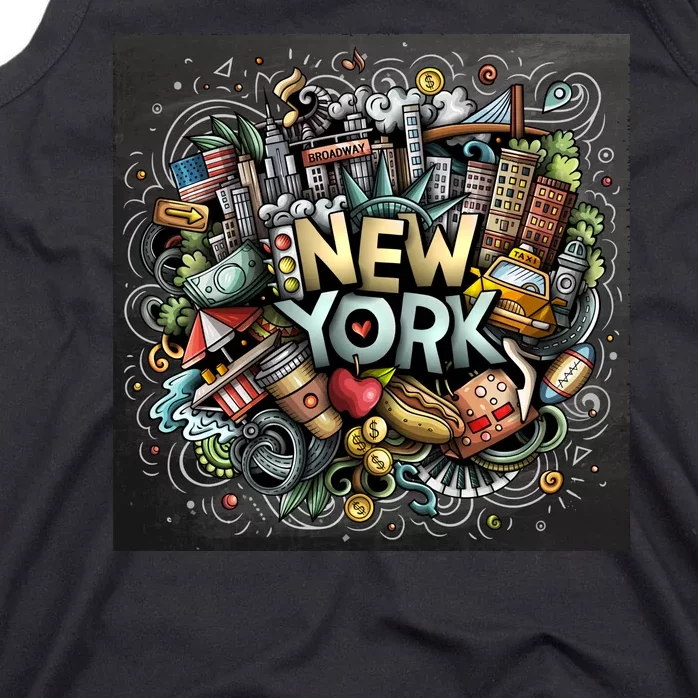 New York Illustration Tank Top