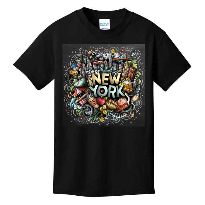 New York Illustration Kids T-Shirt