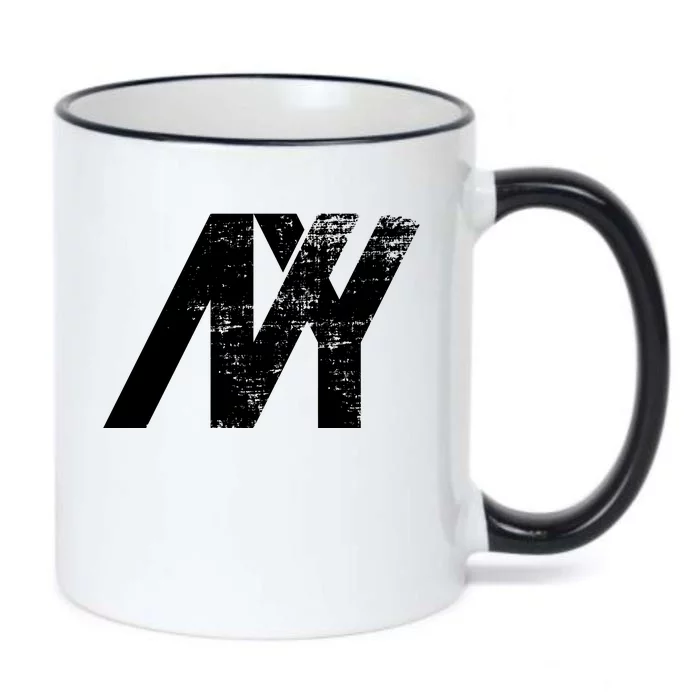 New York NY Grunge Black Color Changing Mug