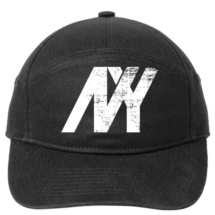 New York NY Grunge 7-Panel Snapback Hat