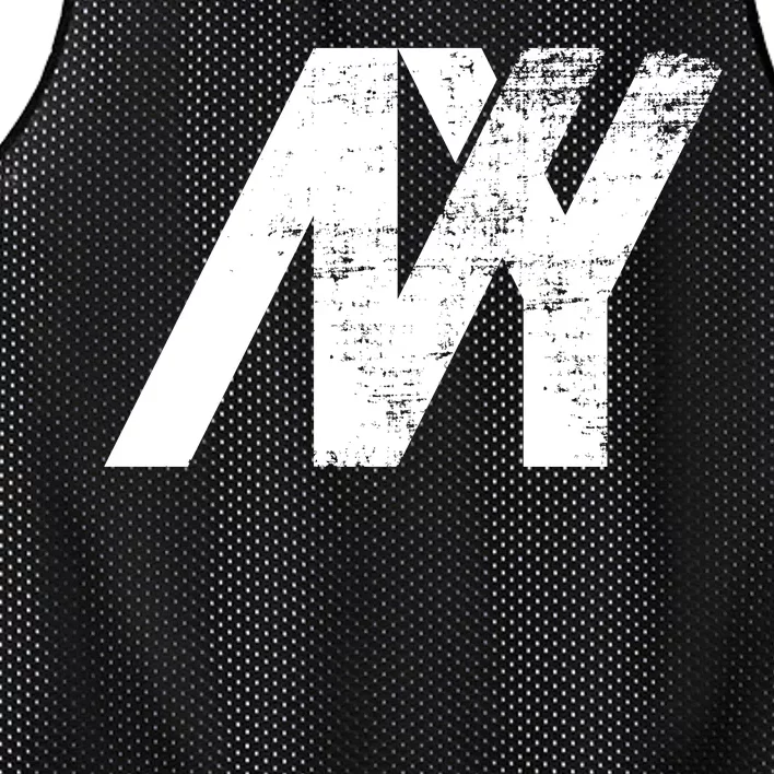 New York NY Grunge Mesh Reversible Basketball Jersey Tank