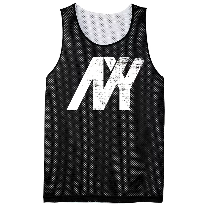 New York NY Grunge Mesh Reversible Basketball Jersey Tank