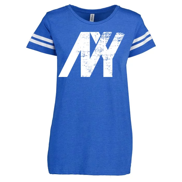 New York NY Grunge Enza Ladies Jersey Football T-Shirt