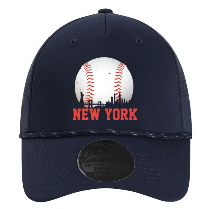 New York Skyline Baseball Sports Fan Performance The Dyno Cap