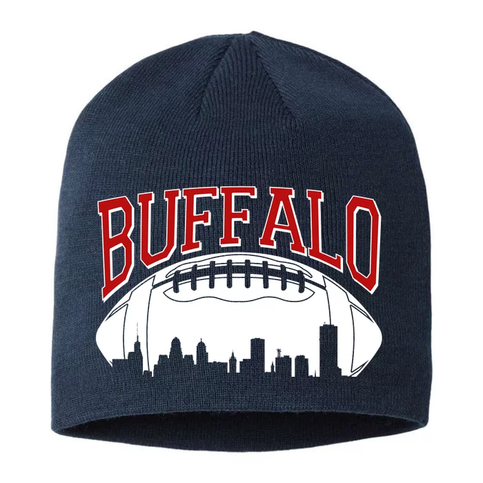 New York Skyline Buffalo Football Fan 8 1/2in Sustainable Knit Beanie