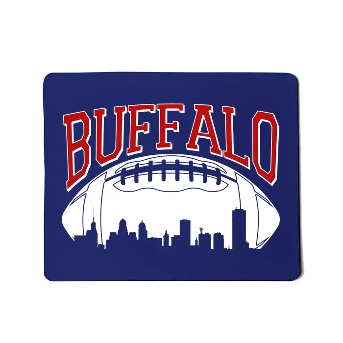 New York Skyline Buffalo Football Fan Mousepad