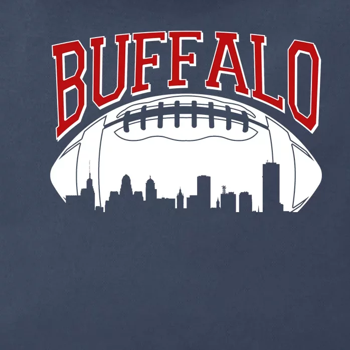 New York Skyline Buffalo Football Fan Zip Tote Bag