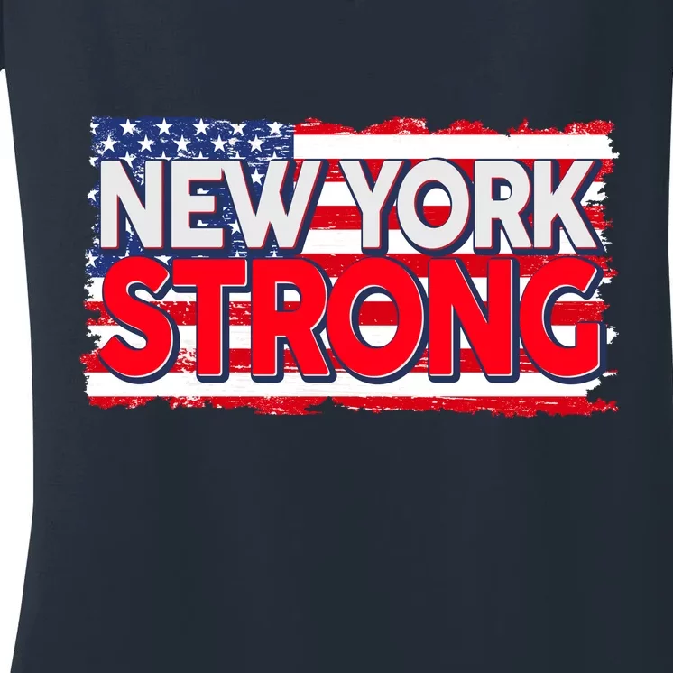 New York Strong Women's V-Neck T-Shirt