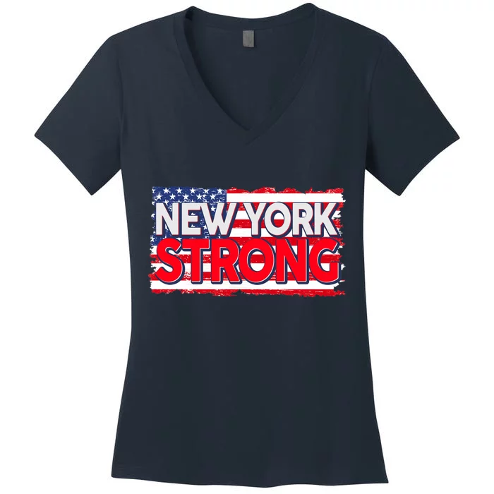 New York Strong Women's V-Neck T-Shirt