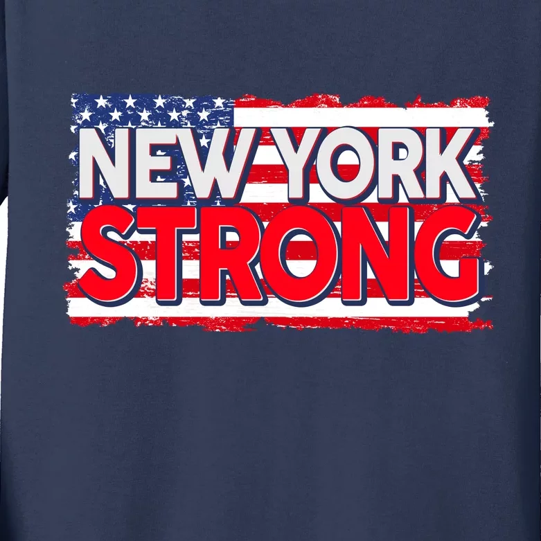 New York Strong Kids Long Sleeve Shirt