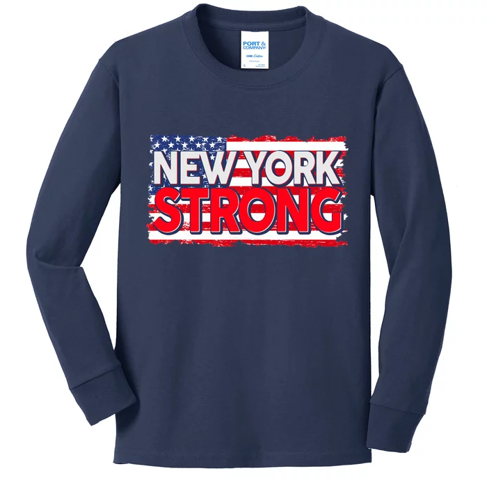 New York Strong Kids Long Sleeve Shirt