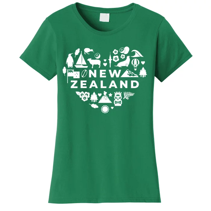 New Zealand Heart Women's T-Shirt