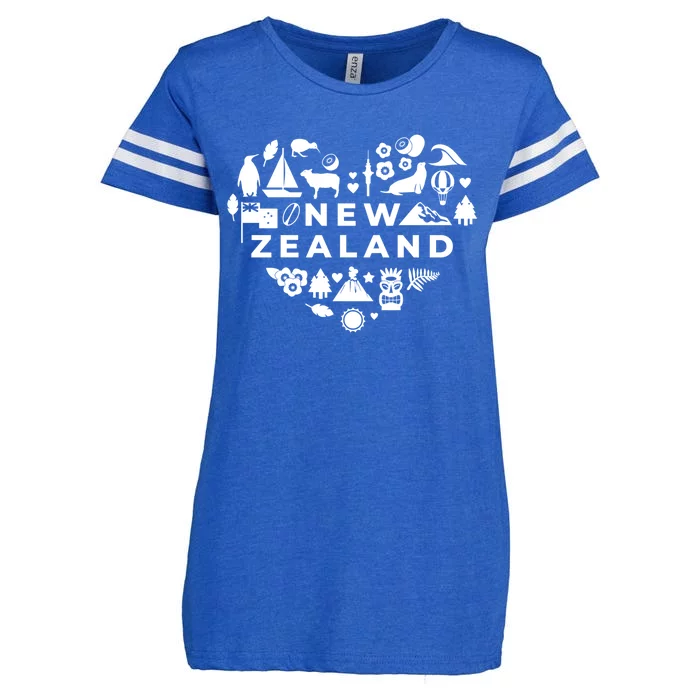 New Zealand Heart Enza Ladies Jersey Football T-Shirt