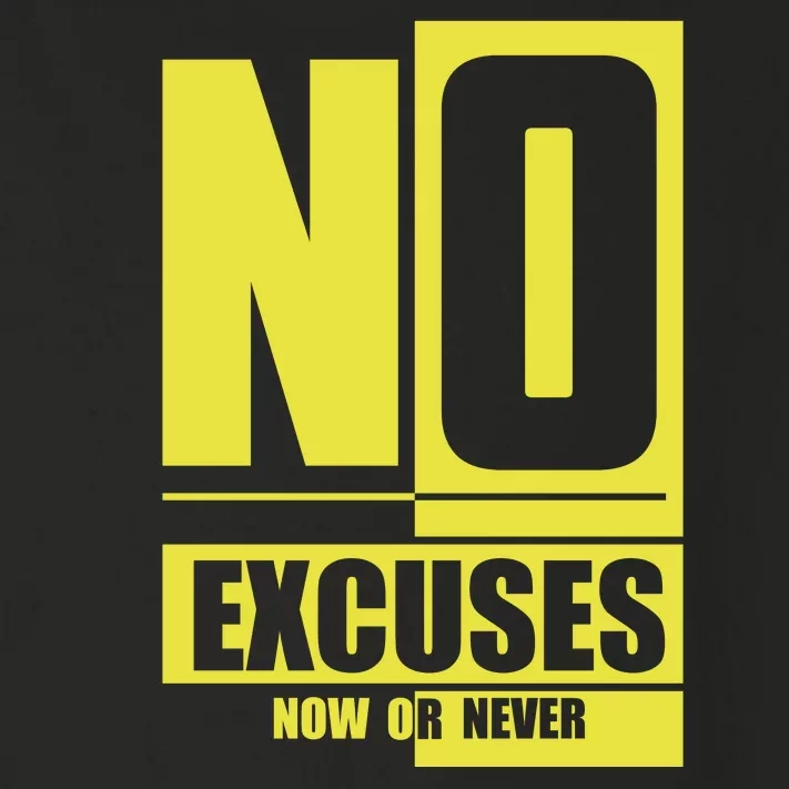 No Excuses Workout Motivational Toddler Long Sleeve Shirt