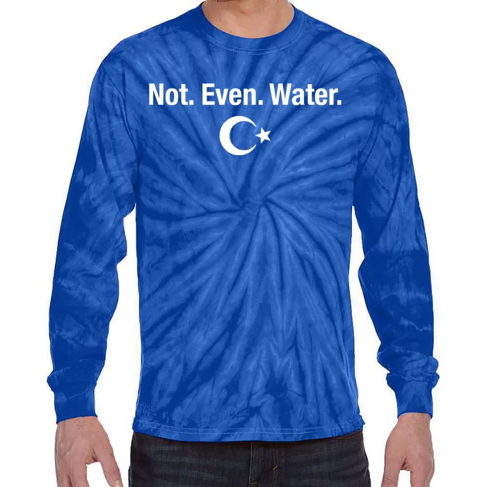 Not Even Water Ramadan Kareem Fasting Islam Celebration Gift Tie-Dye Long Sleeve Shirt