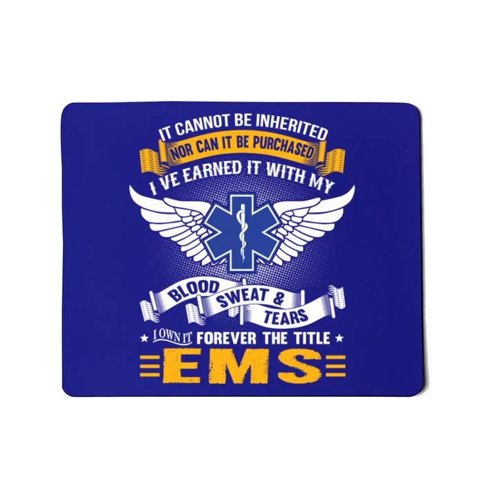 National Ems Week Winged Ems Logo Ribbon Graphic Art Great Gift Mousepad