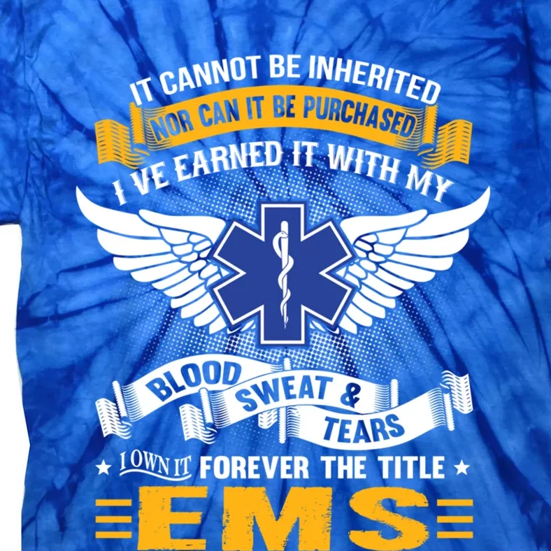 National Ems Week Winged Ems Logo Ribbon Graphic Art Great Gift Tie-Dye T-Shirt