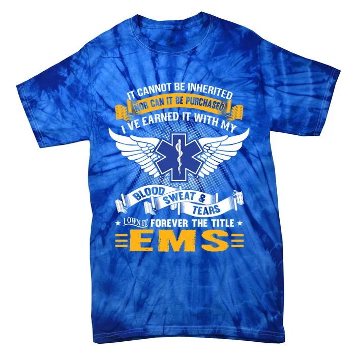 National Ems Week Winged Ems Logo Ribbon Graphic Art Great Gift Tie-Dye T-Shirt