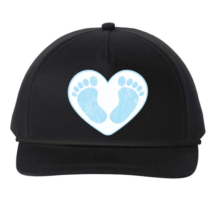 Newborn Feet Snapback Five-Panel Rope Hat